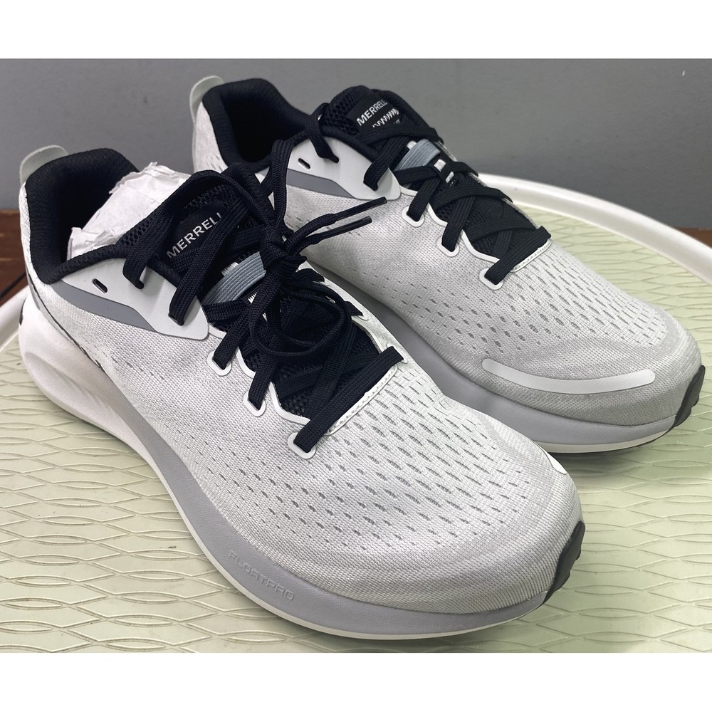 Merrell Men Morphlite White/Black Road To Trail Running Shoes Sz.9 Sneakers NWB